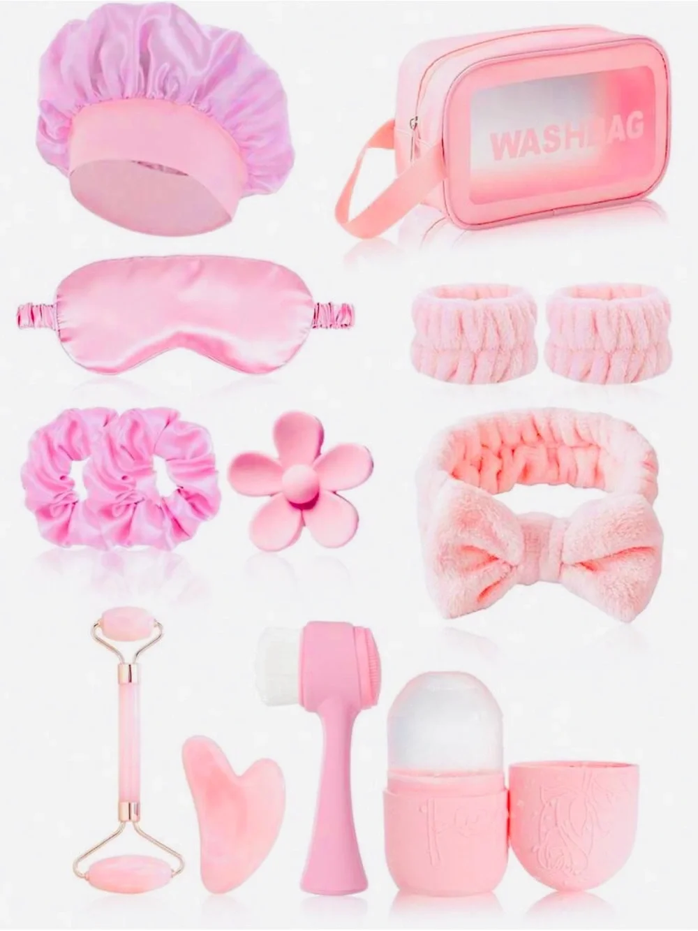 Pink Kids Spa & Bath Accessory Set – Gentle Hair & Skin Care